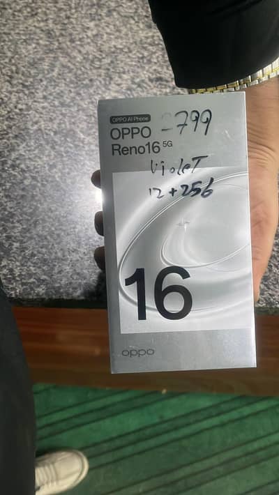 OPPO Reno16 12/256 Non Active Just open box colour voilet