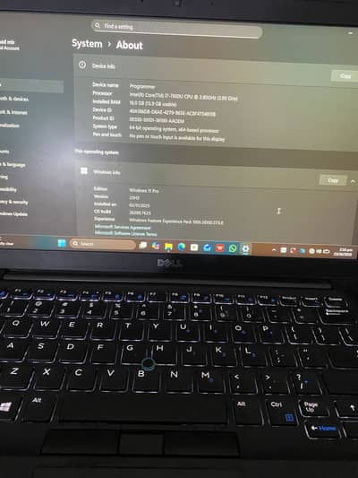 Dell I7 7th Gen