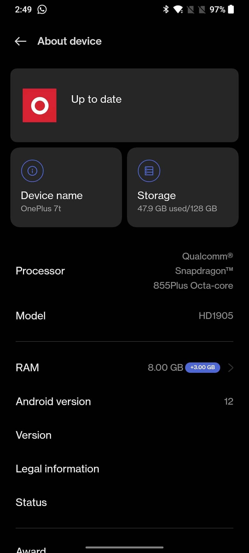 One Plus 7T 1