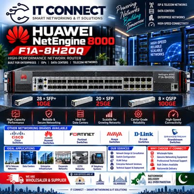 Huawei NetEngine 8000 F1A-8H20Q | 10GE 25GE 100GE High-Capacity