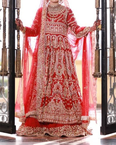 customized Ali zeeshan's bridal dress