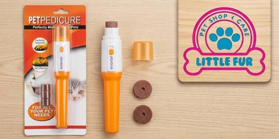 PetPediCure Electric Pet Nail Grinder for Dogs & Cats – Portable Nail Trimmer with Grinding Attachments