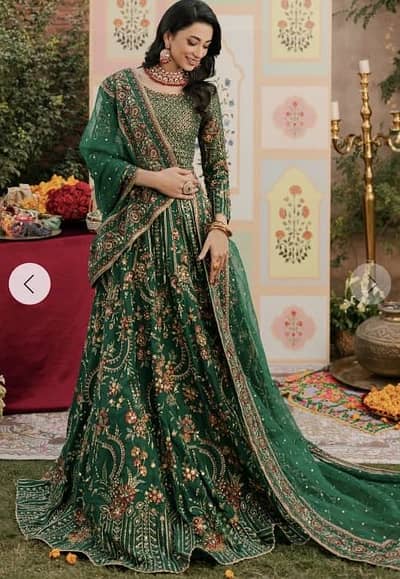 BRIDAL DRESS/ MEHNDI / Naqshi brand