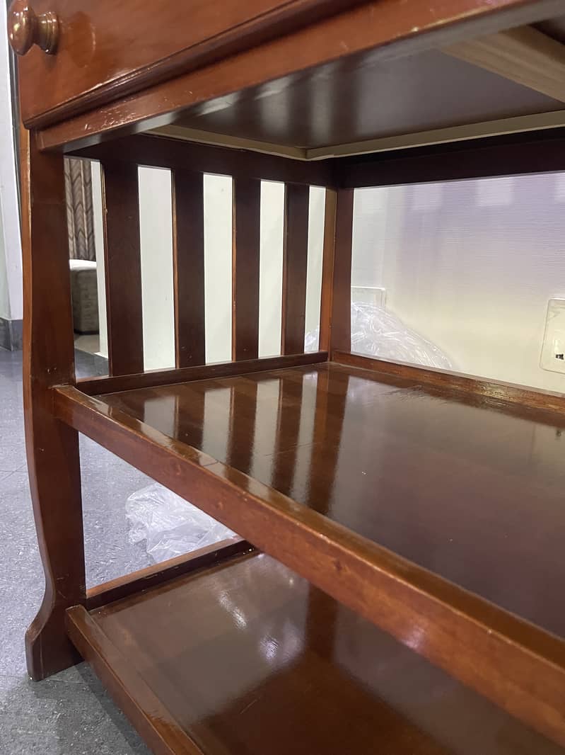 Wooden Baby Changing Table with Storage Shelf & Drawer 6