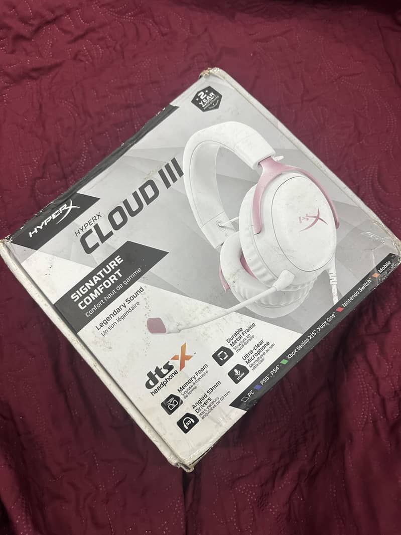 Hyper x cloud 3 white 2