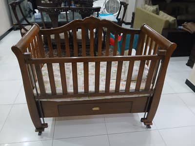 wooden baby cot bed