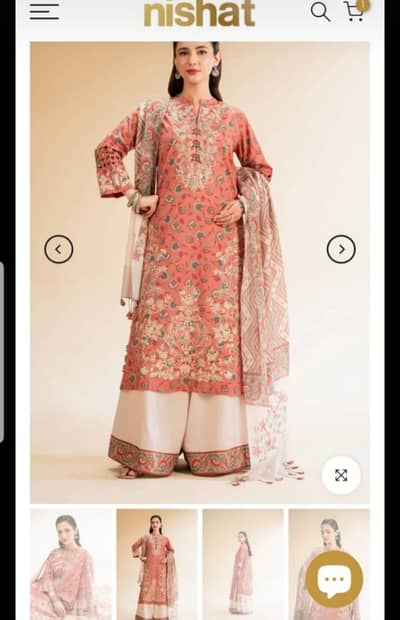 3 Piece Printed embroidered Suit