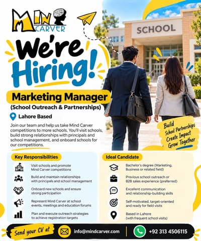 Marketing Manager (School Outreach & Partnerships)