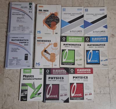 OLD O LVL BOOKS FOR SALE PHYSICS MATH ADD MATH TOPICAL AND YEARLY