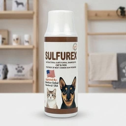 SULFUREX Antibacterial & Anti-Fungal Shampoo for Cats & Dogs – Pet Skin and Coat Care