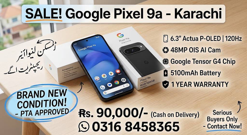 Google pixel 9a box pack 0