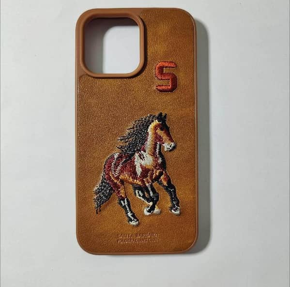 New Luxury Embroidery Polo Case with Inside Fabric
