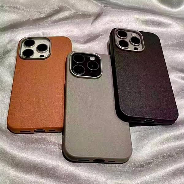 Luxury Leather Phone Case with Camera Lens Protection for iPhone 11 Pro Max to 18, including Xs/Xs Max and X