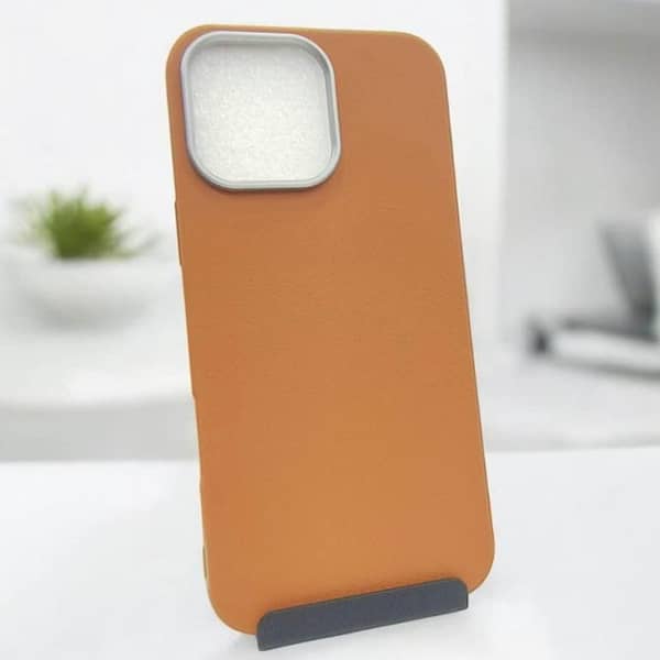 Luxury Leather Phone Case with Camera Lens Protection