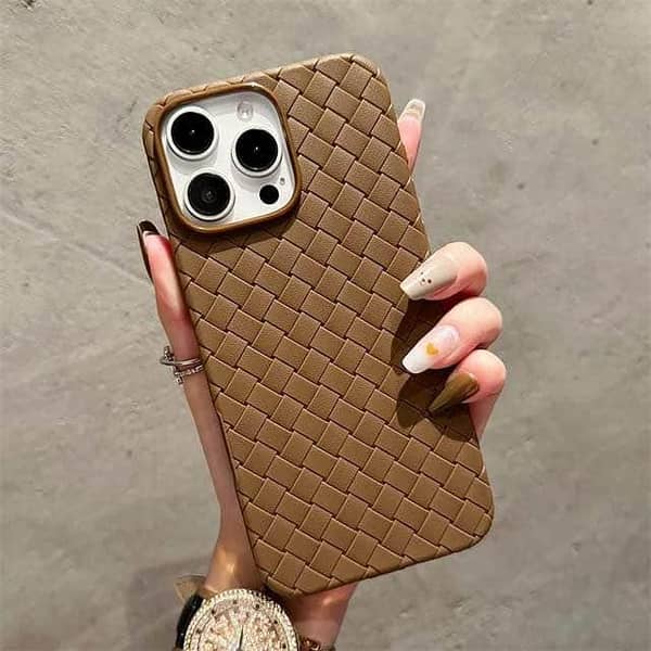 New Luxury Soft Woven Case with Camera Lens Protection Technology