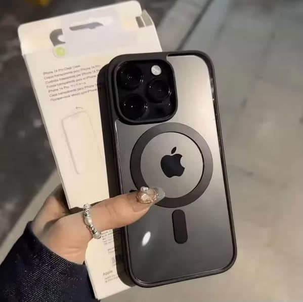 New Luxury Magsafe Case with Camera Lens Protection and Wireless Charging for iPhone 11/12/13/14/15/16/17/18 Pro Max — Desert Titanium, Slim Silicone Cover