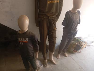 dummies for clothes 2 kids 1 men