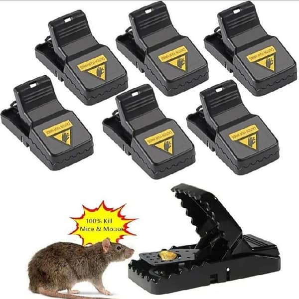 Reusable Heavy-Duty Plastic Mousetrap – Quick Kill, Easy to Set, Safe & Washable Rat Trap