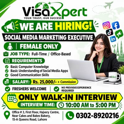 Social Media Marketing Executive – Female Only