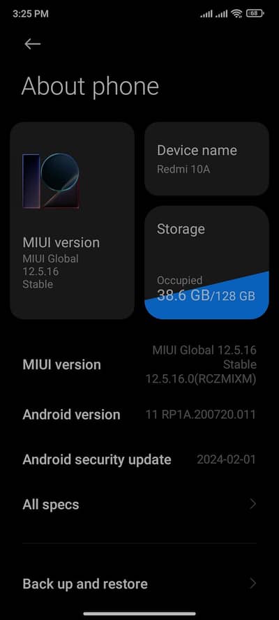 Xiaomi Redmi 10A