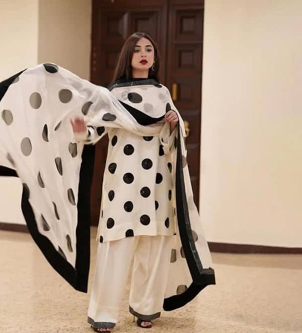 3 Piece Unstitched Organza Suit for Women | Brush Pant Style Shirt with Embroidered Organza Dupatta & Kattan Patch Work | Formal Wear. . .