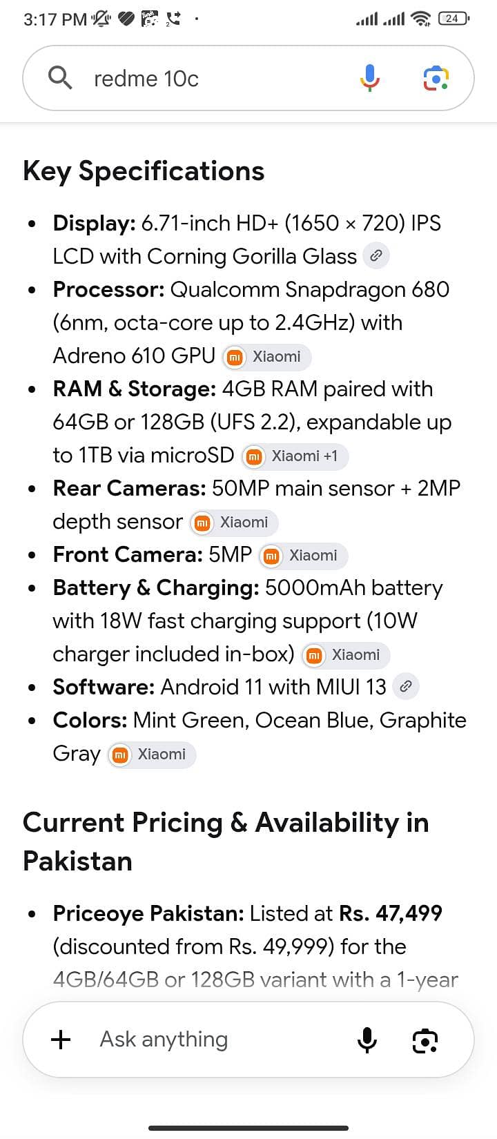 Xiaomi Redmi 10C 5