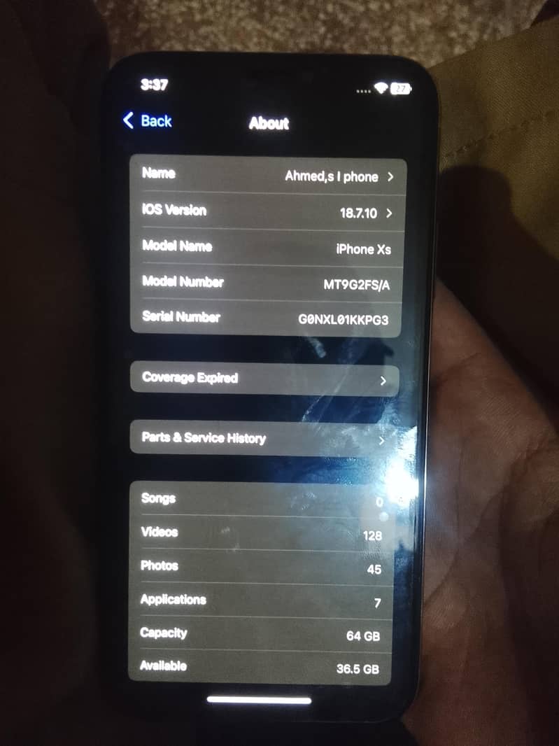 Apple iPhone XS 5