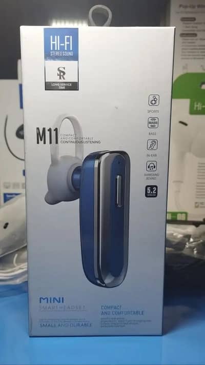 M11 Black Long-Lasting Battery With Fast Charger Airpods