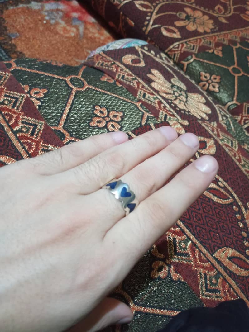 Antique chandi Ring 9
