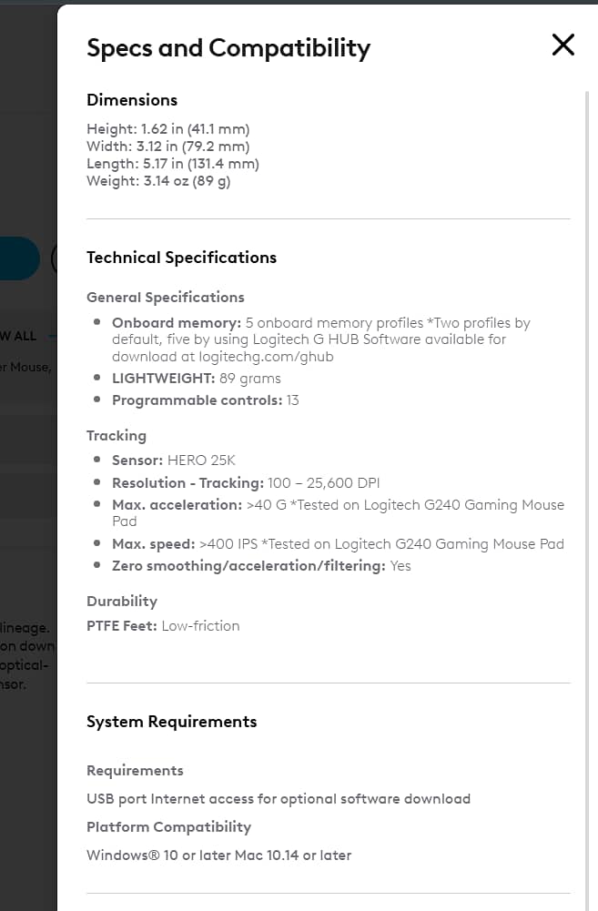 Logitech G502X Wired 5