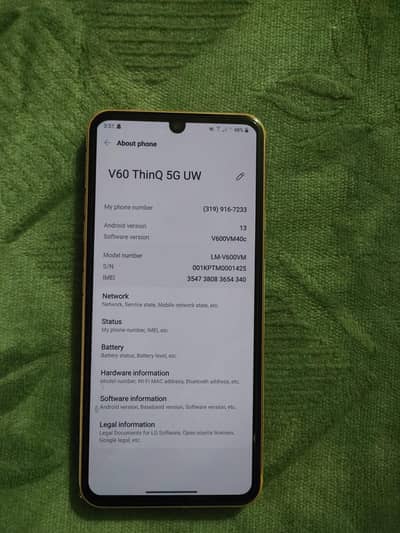 LG V60 ThinQ 5G approved