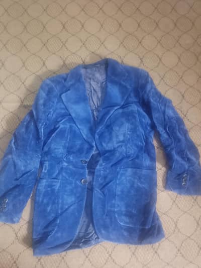 Blue velvet Blazer coat For men -me