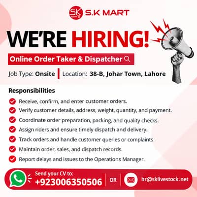 Online Order Taker & Dispatcher