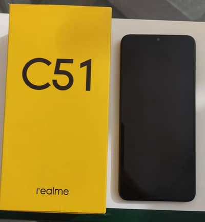 Realme C51 4/128  PTA Approved Sealed Set with Box and Charger