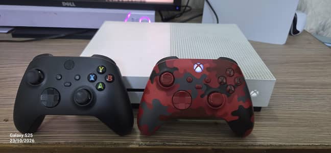 X Box One S | 1 TB | 2 Sereis X Controllers | Good Condition