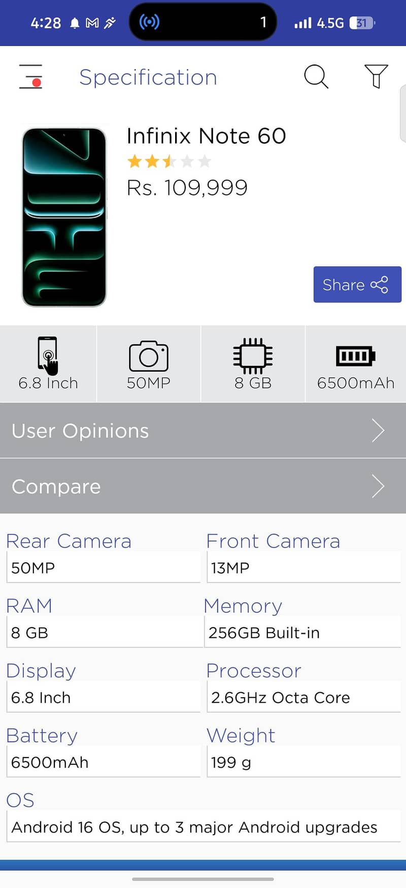 Infinix Note 60 1