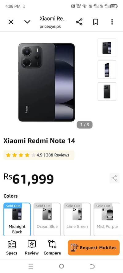 Xiaomi Redmi Note 14 8/128 full box