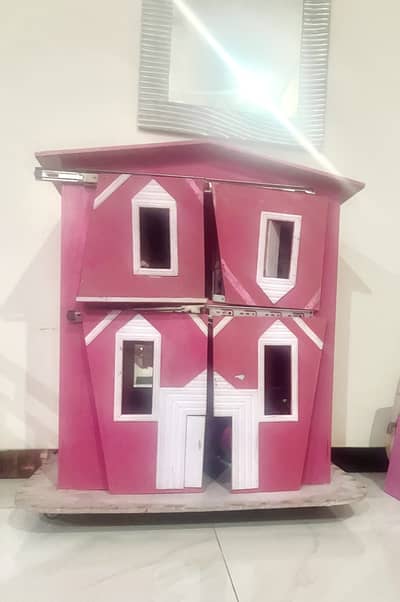 Beautiful big solid wooden doll house . Doll house.