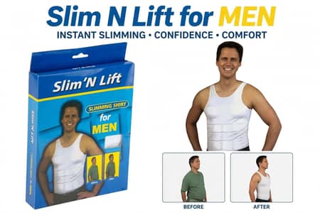 Slim N Lift Men’s Body Shaper White, Black ( Lahore Same Day Deliver )