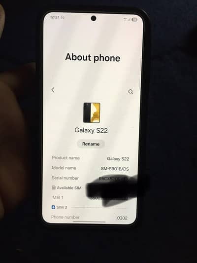 Samsung Mobile S22 8 128 non pta sim warking hai 10by10 03404197506
