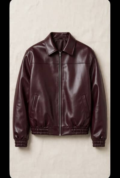 faux leather jacket