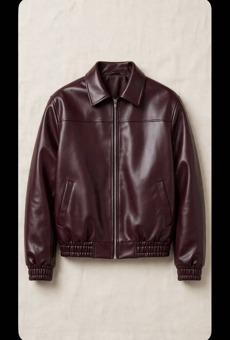faux leather jacket 0