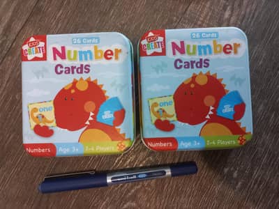 Flash Cards (2500 for each) with metal containers