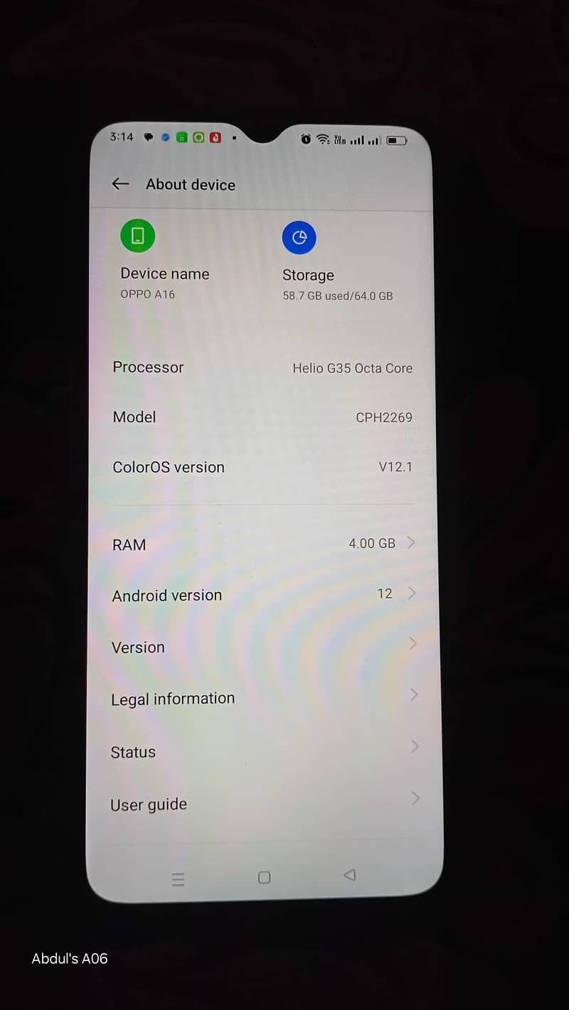 OPPO A16 3