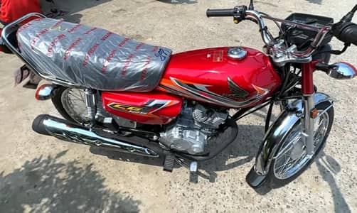 CG 125 2027 ZERO METER RED UNREGISTERED