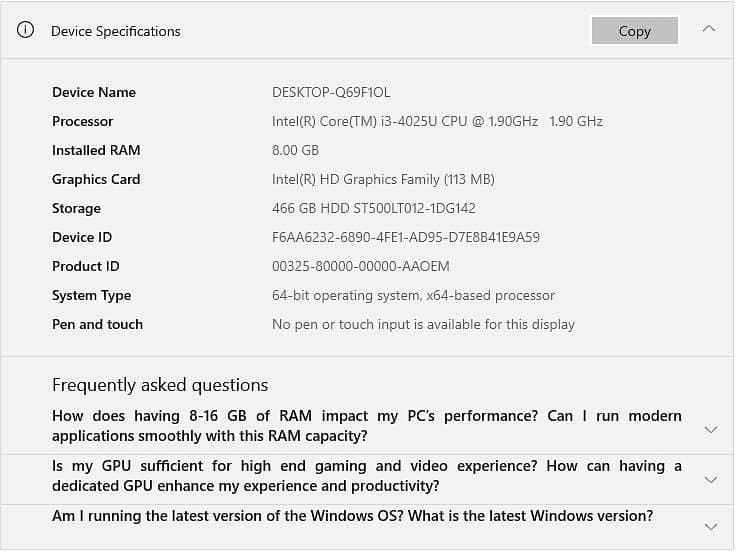 Core i3 5gen 1