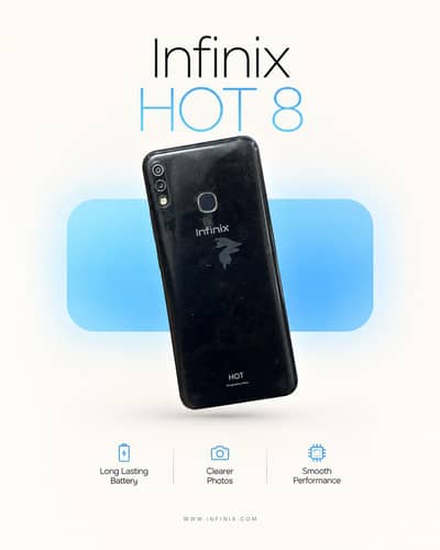 Infinix Hot 8 Lite Complete Original Box Ke Sath