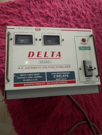Stabilizer 7000 watt. best condition