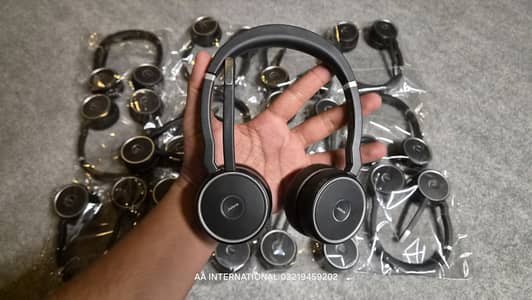 jabra evolve 75 noise cancellation headsets calling headphones