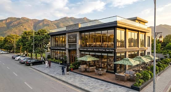Premium Restaurant & Caf Space for Rent F-6 Islamabad 5,000 Sq. Ft. | Ground + First Floor | Open Dining | Margalla Facing